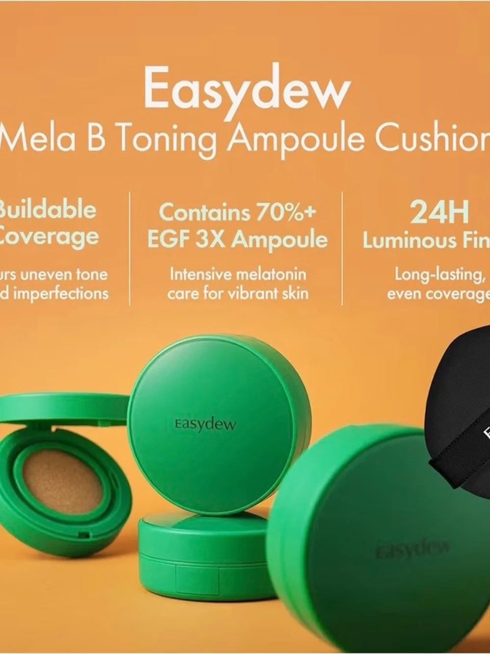 EASYDEW Mela B Toning Ampoule Cushion In 13 Porcelain Exp 08/27